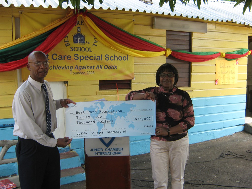 Presenting a cheque to Best Care Home in Kinston 002 (2)